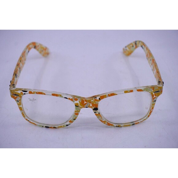 Ray Ban Yellow Floral Full Rim Frames Only Glasses - Picture 1 of 4
